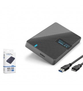 HADRON HDX1793 2.5 İnç SATA HDD-SSD Harici Disk Kutusu USB 3.0 Type-C - Siyah