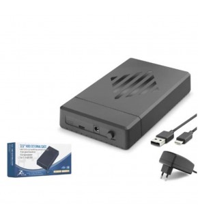 HADRON HDX1794 3.5 İnç SATA HDD Harici Disk Kutusu USB 2.0 Type-C - Siyah