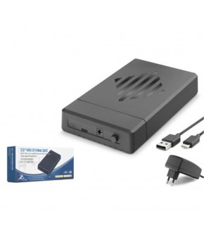 HADRON HDX1795 3.5 İnç SATA HDD Harici Disk Kutusu USB 3.0 Type-C - Siyah