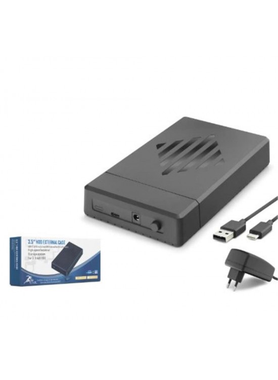 HADRON HDX1795 3.5 İnç SATA HDD Harici Disk Kutusu USB 3.0 Type-C - Siyah HADRON HDX1795 3.5 İnç SATA HDD Harici Disk Kutusu USB 3.0 Type-C - Siyah