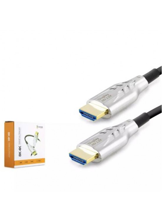 HADRON HDX2050 HDMI KABLO PVC 8K 60HZ 2.1V OPTIC OD8.0 30M SİYAH