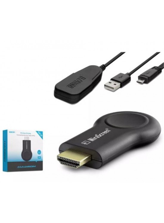 HADRON HDX2351 HDMI Kablosuz Görüntü Aktarım Cihazı Display Android - iOS - Windows - macOS - Siyah HADRON HDX2351 HDMI Kablosuz Görüntü Aktarım Cihazı Display Android - iOS - Windows - macOS - Siyah