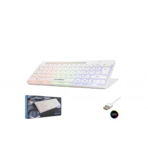 Hadron Hdx2608 Kablolu Oyuncu Mini Klavye Led Q Beyaz