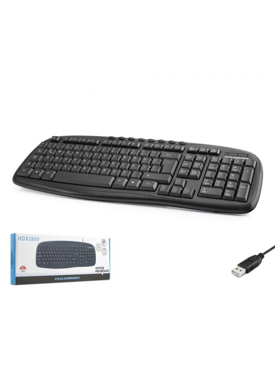 Hadron Hdx2609 Kablolu Multimedia Klavye Q Siyah