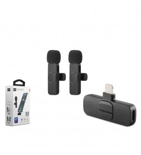 Hadron HDX2784 Kablosuz Çift  Yaka Mikrofonlu Lighting Hassas 20 metre erişilebilir