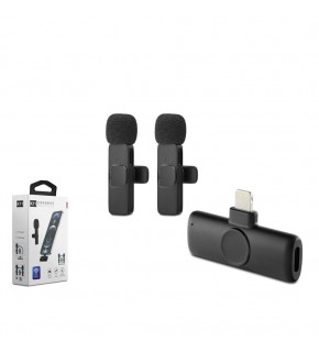 Hadron HDX2786 Kablosuz  Çift Yaka Mikrofonlu  Lighting Son derece hassas 20 metre erişilebilir