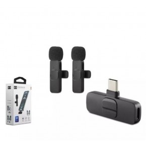 Hadron Hdx2788 Kablosuz 2-Mikrofon Type-C Siyah