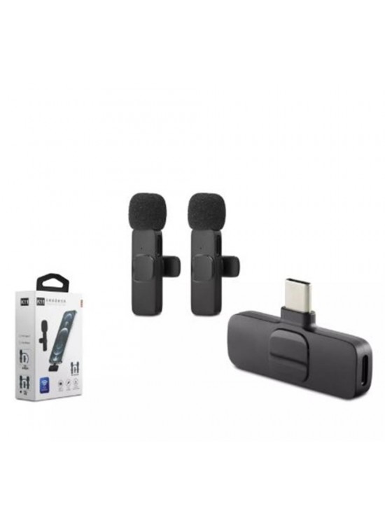 Hadron Hdx2788 Kablosuz 2-Mikrofon Type-C Siyah