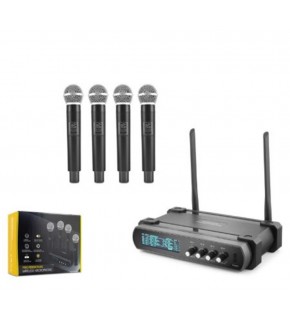 Hadron Hdx2792 Kablosuz 4-Mikrofon Vhf Siyah