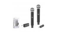HADRON HDX2802 UHF Kablosuz 2 Mikrofonlu Set 6.35 mm Siyah HADRON HDX2802 UHF Kablosuz 2 Mikrofonlu Set 6.35 mm Siyah