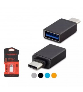 HADRON HDX5051 Type-C to USB Dişi Çevirici Metal - Çok Renkli