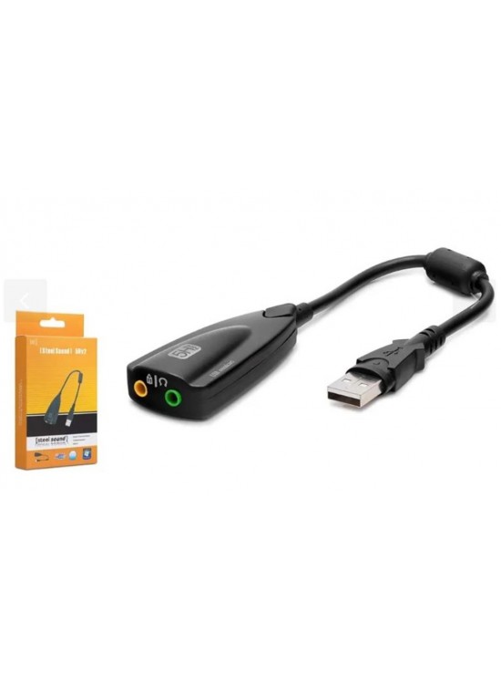 HADRON HDX5254 USB Harici Ses Kartı 7.1 Siyah