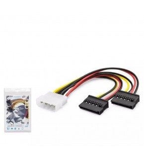 Hadron Hdx5525 Sata Power Kablo Poşetli 2In1 16Cm Siyah