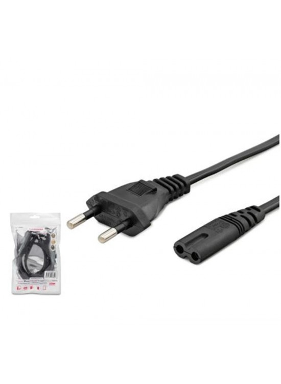 HADRON HDX5534 Teyp Güç Kablosu 2 Pin 1 mm 500W C7 Figure 8 1 m Siyah HADRON HDX5534 Teyp Güç Kablosu 2 Pin 1 mm 500W C7 Figure 8 1 m Siyah