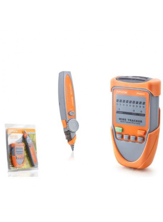 HADRON HDX6524 Wire Tracker Kablo Bulucu ve Network Test Cihazı Turuncu Gri