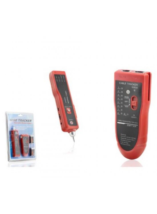 HADRON HDX6527 Wire Tracker Kablo Bulucu ve Hat Test Cihazı Kırmızı Siyah