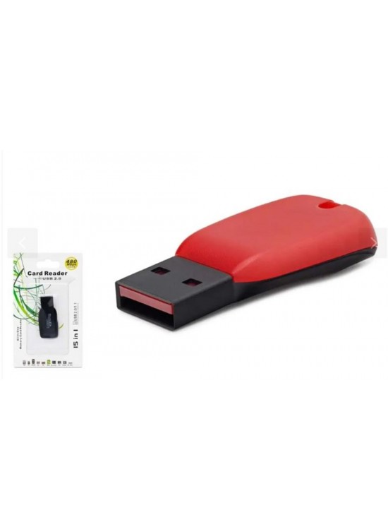 HADRON HDX7011 USB Kart Okuyucu MicroSD Kırmızı
