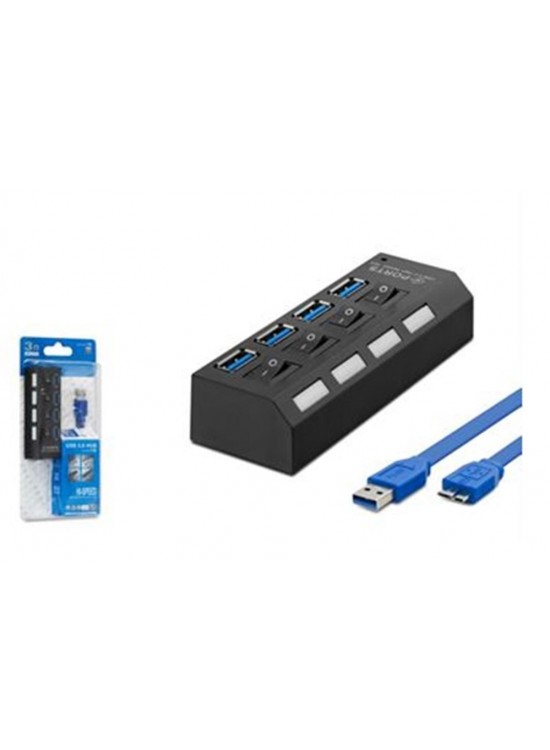 Hadron Hdx7023 Usb3.0 Hub Anahtarlı 4 Port 0,5m Siyah Hadron Hdx7023 Usb3.0 Hub Anahtarlı 4 Port 0,5m Siyah