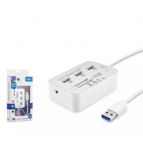 Hadron Hdx7028 Usb3.0 Hub Combo 3-Usb3.0 + Ms + Sd + M2 + Tf 20Cm Beyaz