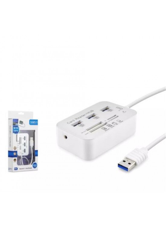 Hadron Hdx7028 Usb3.0 Hub Combo 3-Usb3.0 + Ms + Sd + M2 + Tf 20Cm Beyaz Hadron Hdx7028 Usb3.0 Hub Combo 3-Usb3.0 + Ms + Sd + M2 + Tf 20Cm Beyaz
