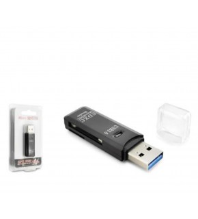 HADRON HDX7030 USB 3.0 Kart Okuyucu SD MicroSD 5 Gbps Siyah