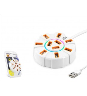 Hadron Hdx7034 Usb Hub 10-Usb 1.2M Beyaz