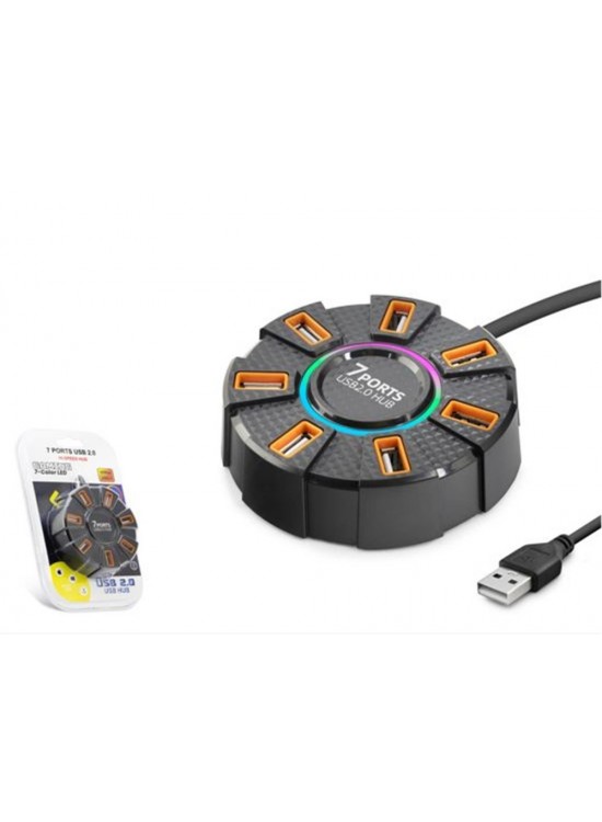 Hadron Hdx7035 Usb Hub 7-Usb 1.2M Siyah