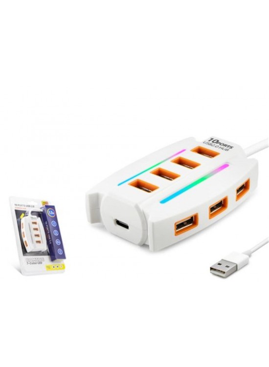 Hadron Hdx7037 Usb Hub 10-Usb 1.2M Beyaz Hadron Hdx7037 Usb Hub 10-Usb 1.2M Beyaz