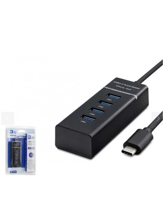 HADRON HDX7045 Type-C 3.0 Hub 4 Port 5 Gbps Siyah HADRON HDX7045 Type-C 3.0 Hub 4 Port 5 Gbps Siyah