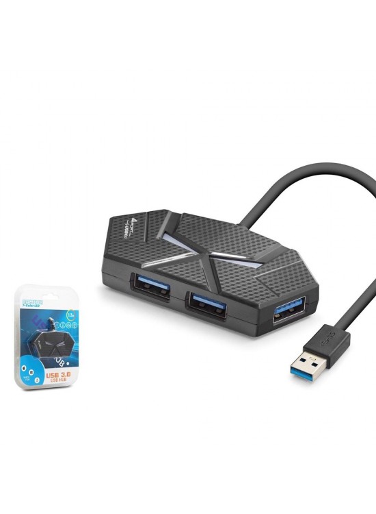 Hadron HDX7050 Gaming 3.0 USB Hub 5Gbps 4x USB-A 3.0 7 Renk LED 4 Port Çoklayıcı 120cm Siyah Hadron HDX7050 Gaming 3.0 USB Hub 5Gbps 4x USB-A 3.0 7 Renk LED 4 Port Çoklayıcı 120cm Siyah