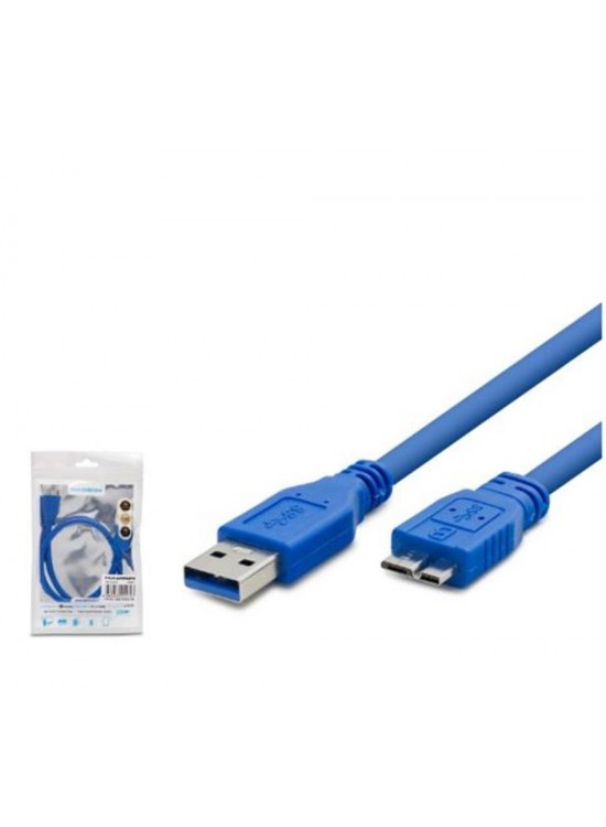 HADRON HDX7503 USB 3.0 Harddisk Kablosu 50 cm Mavi
