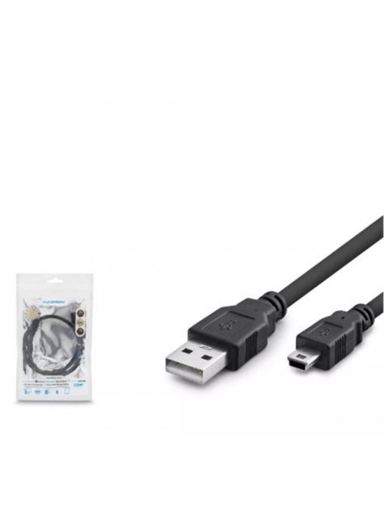 Hadron Hdx7524 Usb Mini V3-5Pin To Usb Kablo 50Cm Siyah