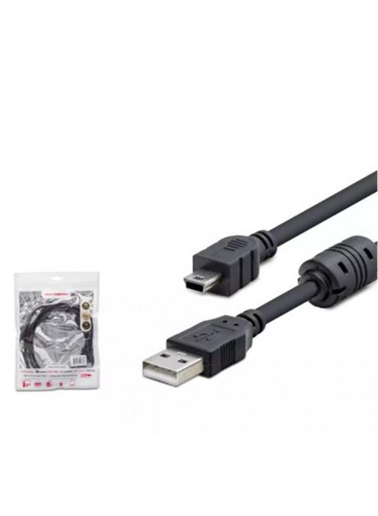 Hadron Hdx7538 1.5M Usb Mini V3-5Pin To Usb Kablo Siyah Hadron Hdx7538 1.5M Usb Mini V3-5Pin To Usb Kablo Siyah