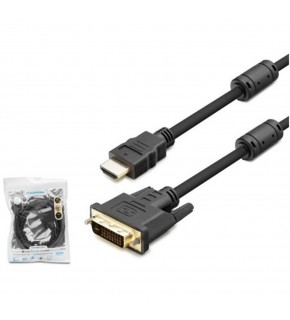 HADRON HDX7752 DVI (M) TO HDMI (M) KABLO 24+1 PVC 1.8M SİYAH 1.8M