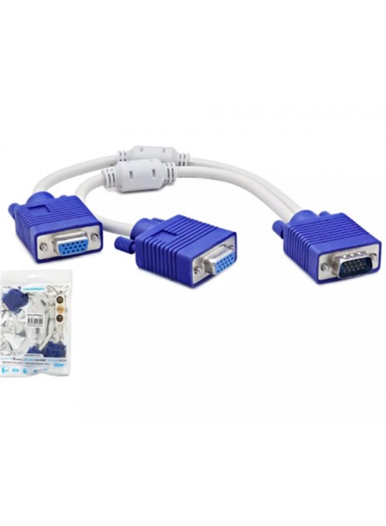 Hadron Hdx7753 Vga To 2-Vga F Y Kablo 30Cm Beyaz Hadron Hdx7753 Vga To 2-Vga F Y Kablo 30Cm Beyaz