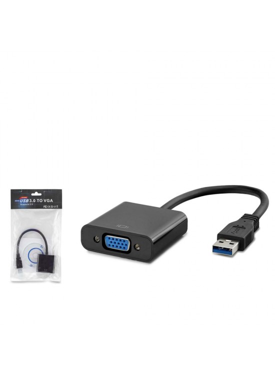 Hadron Hdx7779 Usb3.0 To Vga F Çevirici 1080P Siyah