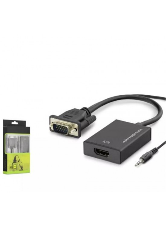 Hadron Hdx7794 Vga To Hdmi F Çevirici + Audio 1080P Siyah