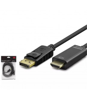 HADRON HDX7797 DISPLAY (M) TO HDMI (M) KABLO 4K 30HZ 3M SİYAH