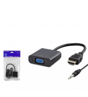 Hadron Hdx7806 Hdmi To Vga F Çevirici + Audio 1080P Ps4 5V Güç Girişli Siyah