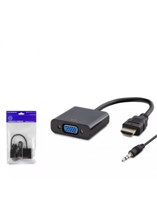 Hadron Hdx7806 Hdmi To Vga F Çevirici + Audio 1080P Ps4 5V Güç Girişli Siyah