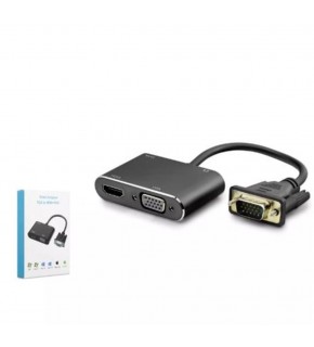 Hadron Hdx7821 Vga To Hdmi + Vga F Çevirici 1080P 22Cm Siyah