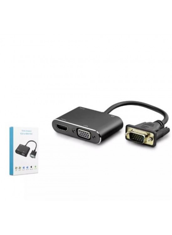 Hadron Hdx7821 Vga To Hdmi + Vga F Çevirici 1080P 22Cm Siyah Hadron Hdx7821 Vga To Hdmi + Vga F Çevirici 1080P 22Cm Siyah