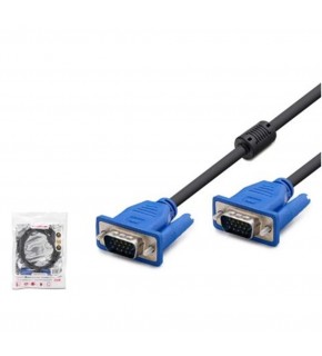 HADRON HDX7848 VGA Kablo OD 6.0 mm 3+4 10 m - Siyah Mavi
