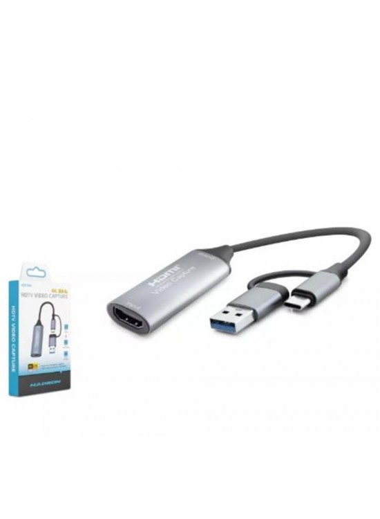 Hadron Hdx7856 Hdmi Video Capture Type-C + Usb3.0 4K 30Hz Gri