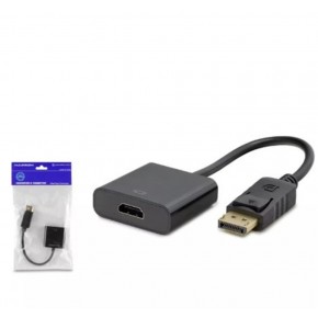 HADRON HDX7873 DisplayPort to HDMI Dişi Görüntü Dönüştürücü 4K 30 Hz - Siyah