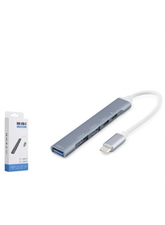 HADRON HDX7896G Type-C PD Hub 5 Port 480 Mbps 20W Gri HADRON HDX7896G Type-C PD Hub 5 Port 480 Mbps 20W Gri