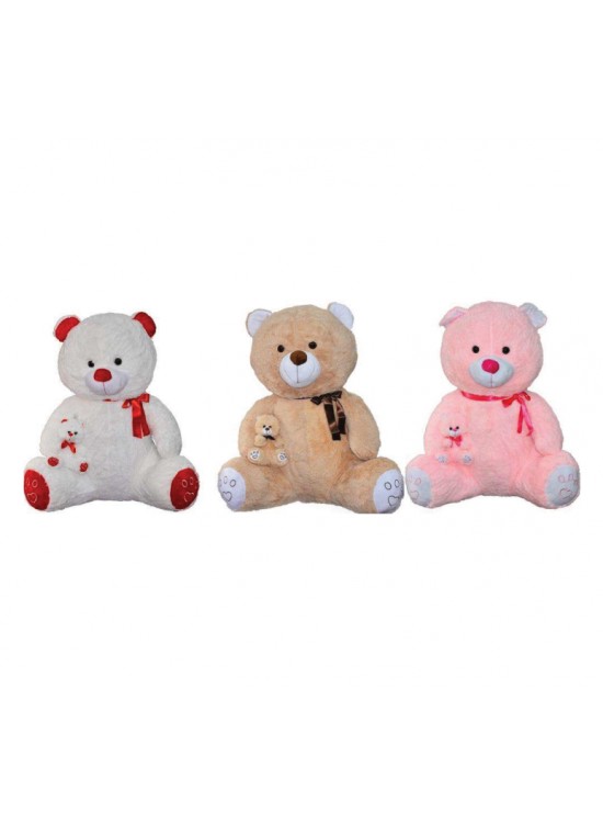 Halley 100cm Peluş Yavrulu Ayı PL62518