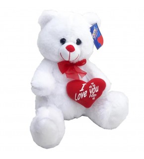 Halley 30 Cm Kalpli Beyaz Ayı