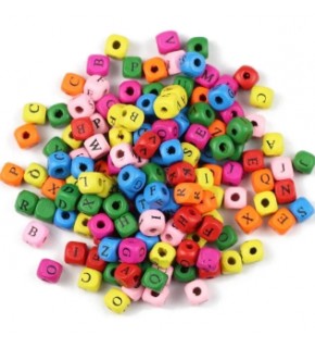 Harf Zar Renkli 7mm Kare Kutu