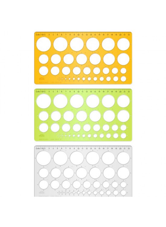 Hatas Daire Şablonu Cetvelli Ekonomik 1-35 MM 02271 (1 Adet)